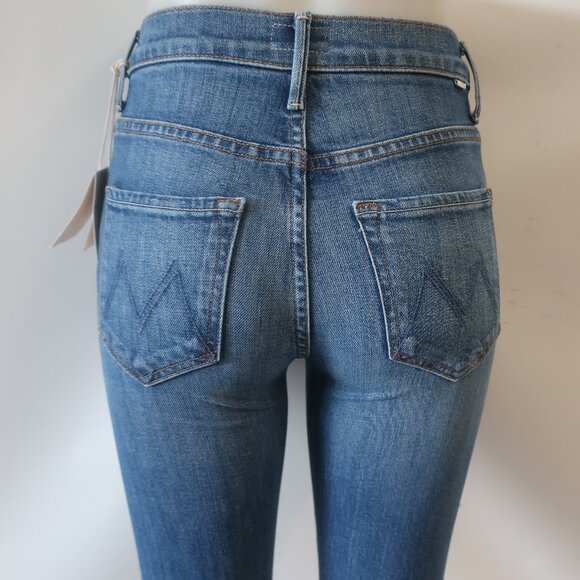 NWT Womens Mother (Item-88) Blue Insider Sneak Loafers And Lassos Jeans 24 - Picture 8 of 14